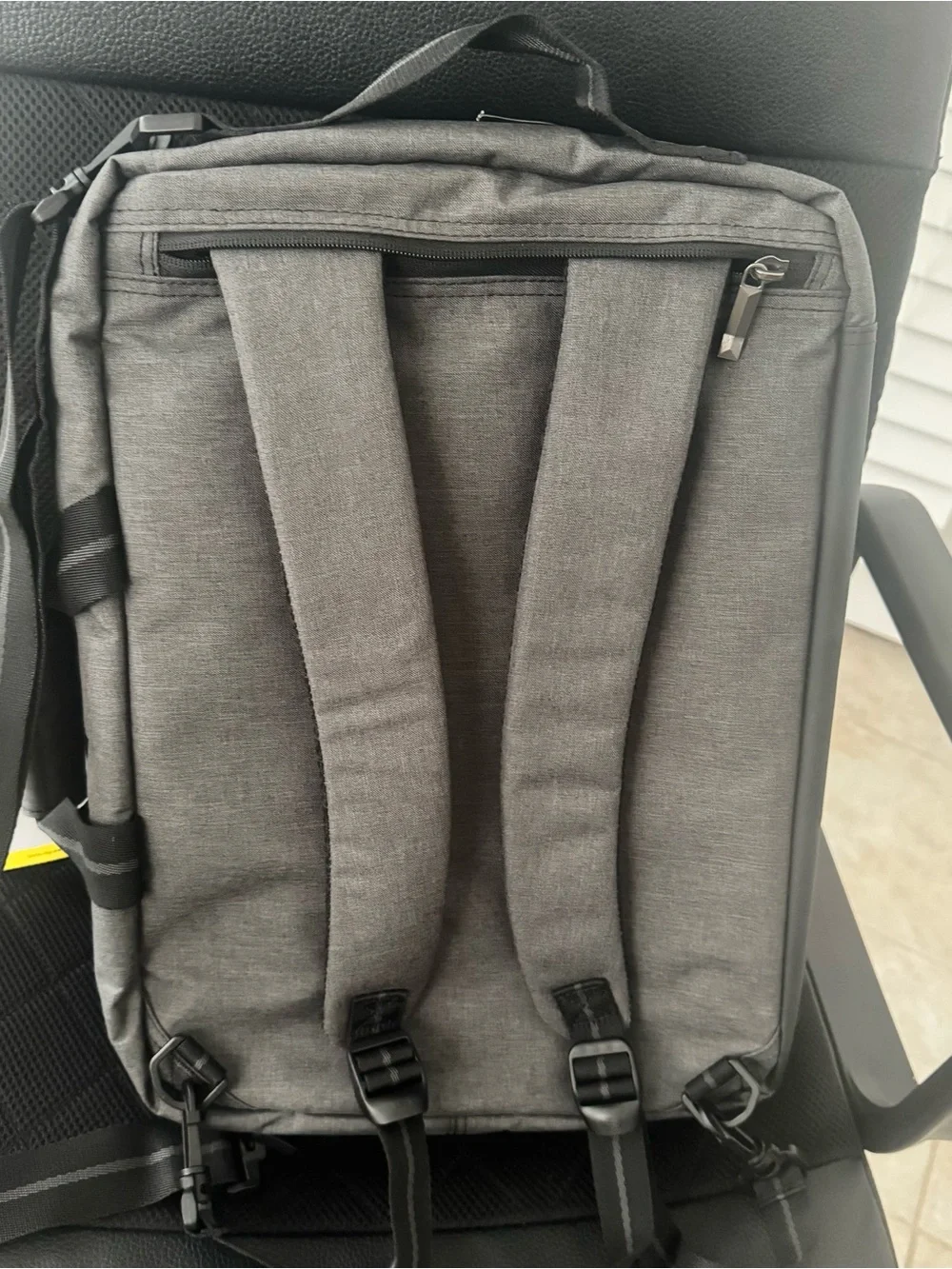 NWT Solo New York Duane Hybrid Briefcase Backpack Messenger Bag Gray 15.6 Laptop